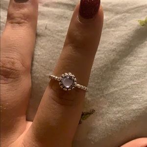 Purple pandora ring